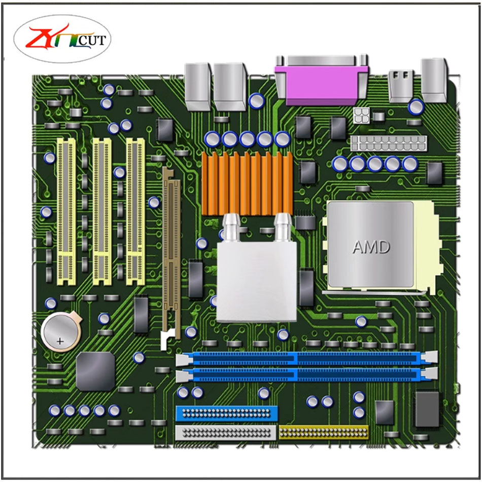 40 80mm CPU Aluminum water-coo - огляд і ціна Heatsink