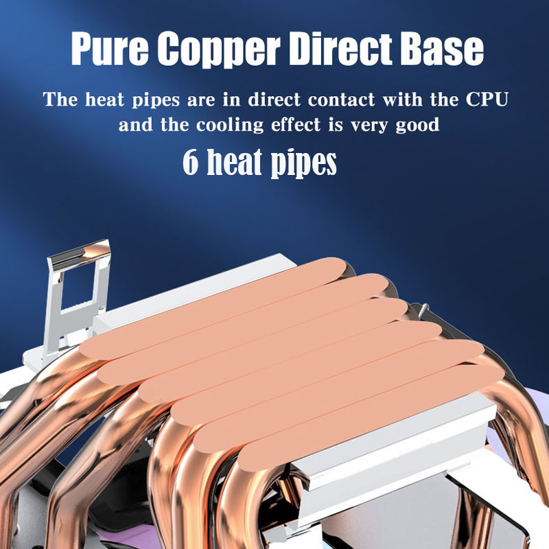 6 Heat Pipe CPU Cooler 4Pin PW - огляд і ціна Cpu Cooler