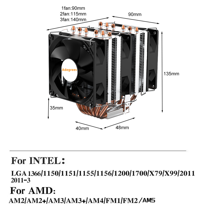 6 Heat Pipe CPU Air Cooler 4Pi - огляд і ціна Cpu Cooler